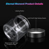 Picture of 36 Pack 2 OZ Plastic Jars Round Clear Cosmetic Container Jars with Lids, Eternal Moment Plastic Slime Jars for Lotion, Cream, Ointments, Makeup, Eye shadow, Rhinestone, Samples, Pot, Travel Storage