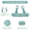 Picture of Molain Face Wash Headband, Palm and Snail Spa Hair Bands Makeup Headbands Women Cartoon Cute Coral Fleece Elastic Headband Creative Hair Accessories for Washing Face Shower Beauty Skincare