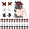 Picture of ADRIONE Small Butterfly Hair Clips for Women, 100 Bulk Pack Small Hair Clips for Women Mini Hair Clips Small Claw Clips Mini Butterfly Clips for Hair Bangs Hair Clip Mini Claw Clips for Thin Fine Hair