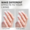 Picture of AILLSA Builder Gel for Nails Milky White 7 In 1 Hard Gel Polish for Nail Thickening Nude Strengthener Gel Nail Polish Light Color Extension U V Gel for Nail Art Base Coat Needed 0.51 Oz GB08