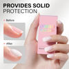 Picture of AILLSA Builder Gel for Nails Milky White 7 In 1 Hard Gel Polish for Nail Thickening Nude Strengthener Gel Nail Polish Light Color Extension U V Gel for Nail Art Base Coat Needed 0.51 Oz GB08
