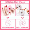 Picture of NXJ INFILILA Lint Free Nail Wipes Nail Polish Remover 1000PCS Super Absorbent Soft Nail Pliosh Remover Pads Wipes Lint Free Wipes Nail Wipes (Pink)