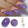 Picture of Double Rhythm 15ML Glitter Gel Polish Shimmer Reflective Holographic Color Magnetic for Nail Art Salon DIY at Home (B1137)