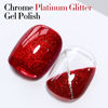 Picture of Double Rhythm 15ML Glitter Gel Polish Shimmer Reflective Holographic Color Magnetic for Nail Art Salon DIY at Home (Dark Red-B1155)