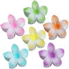 Picture of Sisiaipu Hawaiian Flower Hair Clips for Women 6 Pack Flower Hair Claw Clips Plumeria Claw Clips for Thin Hair Large Claw Clips for Thick Hair Beach Tropical Hair Accessories for Girls - Petal