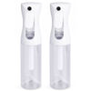 Picture of VIGOR PATH Continuous Spray Bottle with Ultra Fine Mist - Versatile Water Sprayer for Hair, Home Cleaning, Salons, Plants, Aromatherapy, and More - Empty Hair Spray Bottle (Clear - 10oz - 2pack)