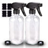 Picture of Wedama Glass Spray Bottle, 2 Pack Clear 16 oz Glass Spray Bottles for Cleaning Solutions and Essential Oils, Refillable Empty Spray Bottle with Adjustable Nozzles for Alcohol, Plant and Hair Care