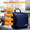 Picture of Travel Toiletry Bag for Men and Women - Large Hanging Toiletry Organizer - Waterproof Hygiene Bag with Metal XXL Swivel Hook, with YKK Zippers and 19 Compartments for Toiletries, Makeup, Cosmetics