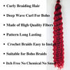 Picture of Red Curly Braiding Hair Deep Wave Curly Braiding Hair for Boho Braids Crochet Braids Deep Wave 24 inch