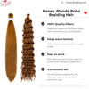 Picture of Gozill Honey Blonde Braiding Hair Pre Stretched Kanekalon Braiding Hair for Boho Braids(6 Pakcs)