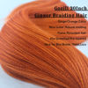 Picture of Gozill Ginger Orange Braiding Hair Pre Stretched Kanekalon Braiding Hair Extension 30 Inch Colored Synthetic Fake Hair for Braiding