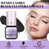 Picture of Lash Glue Cluster Eyelash Glue Black Sensitive Lash Glue Fast Drying Waterproof Lash Glue Individual Lash Glue Long Lasting DIY Lash Extension Glue Strong Hold Eyelash Glue for Lash Extensions(5ML)