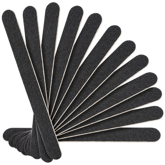 Picture of Canvalite Nail File Thin Emery Boards for Nails 100/180 Grit Nail Files for Natural Nails Manicure Pedicure Tool for Home and Salon Use 12PCS