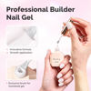 Picture of MelodySusie Builder Nail Base Gel Milky White Builder Gel for Nails Thickening, Soak Off UV Gel,Extension Gel Rhinestone Nail Glue Gel in a Bottle for Nail Art Design Gift for Women-086