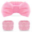 Picture of WSYUB Pink Spa Headband and Wristband Set for Face Washing