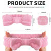 Picture of WSYUB Pink Spa Headband and Wristband Set for Face Washing