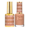 Picture of DND DC Gel Polish Set, Deep Nude Collection, UV/LED Gel Polish and Air Dry Nail Lacquer, Matching Chip-Free Polish Duo, 307 Cinnamon Craze, 0.5 Fl Oz
