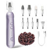 Picture of Professional Manicure Pedicure Kit, Cordless Electric Nail File Set, Rechargeable Pedicure Tools for feet, 5 Speeds Hand Foot Care Nail Drill for Thick Nail Toenail Cuticle Women Men Baby Pets-Purple