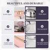 Picture of YAASHEEN Clear Makeup Bag Clear Cosmetic Bag Large Toiletry Bag With Zipper Double Sided Travel Makeup Bag For Women Waterproof Clear Toiletry Bag (Medium) Pink