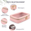 Picture of YAASHEEN Clear Makeup Bag Clear Cosmetic Bag Large Toiletry Bag With Zipper Double Sided Travel Makeup Bag For Women Waterproof Clear Toiletry Bag (Medium) Pink