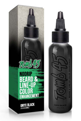 Picture of Tomb 45 NO DRIP Enhancement Color (Onyx Black) | Hair Enhancer For Beard & Lineup | Water Resistant Hairline Filler Spray | Barber Beard Liner For Thicker & Fuller Hairstyling