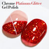 Picture of Double Rhythm 15ML Glitter Gel Polish Shimmer Reflective Holographic Color Magnetic for Nail Art Salon DIY at Home (Sparkle Red-B1156)