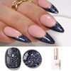 Picture of Double Rhythm 15ML Glitter Gel Polish Shimmer Reflective Holographic Color Magnetic for Nail Art Salon DIY at Home (B1020)
