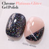 Picture of Double Rhythm 15ML Glitter Gel Polish Shimmer Reflective Holographic Color Magnetic for Nail Art Salon DIY at Home (B1020)