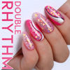 Picture of Double Rhythm 15ML Glitter Gel Polish Shimmer Reflective Holographic Color Magnetic for Nail Art Salon DIY at Home (B1086-Pink Passion)