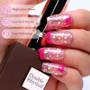 Picture of Double Rhythm 15ML Glitter Gel Polish Shimmer Reflective Holographic Color Magnetic for Nail Art Salon DIY at Home (B1086-Pink Passion)