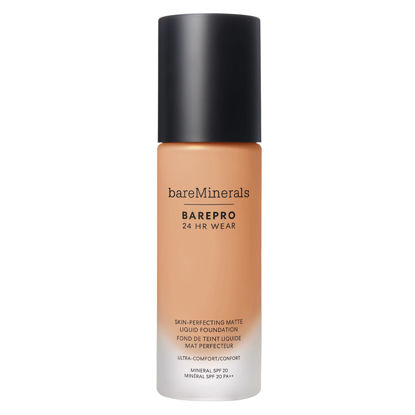 Picture of bareminerals Barepro 24HR Wear Matte Liquid Foundation Mineral SPF 20, Full Coverage Foundation Makeup for Mature Skin, Oil-Free, Vegan