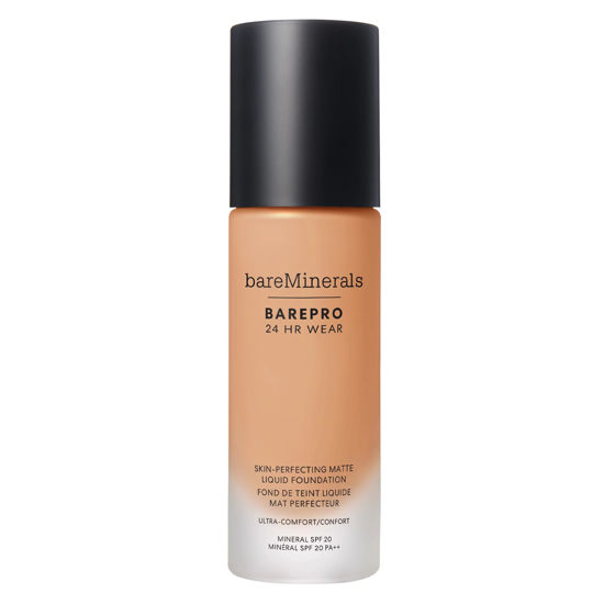 Picture of bareminerals Barepro 24HR Wear Matte Liquid Foundation Mineral SPF 20, Full Coverage Foundation Makeup for Mature Skin, Oil-Free, Vegan
