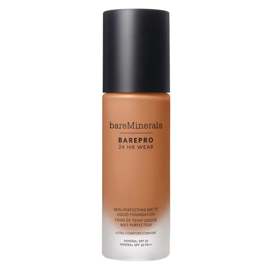 Picture of bareminerals Barepro 24HR Wear Matte Liquid Foundation Mineral SPF 20, Full Coverage Foundation Makeup for Mature Skin, Oil-Free, Vegan