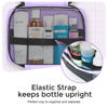 Picture of Maliton Travel Toiletry Bag for Women, Hanging Toiletry Bag with 4 Compartments, Portable and Waterproof Compact travel Bathroom Organizer,Ideal for Travel or Daily Life(Purple)