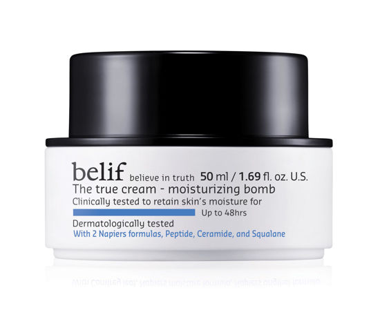 Picture of belif The True Cream Moisturizing Bomb 50ml, 48hrs of Moisture & Hydration, Peptide, Ceramide, Squalane, Restores Skin Barrier, Daily Face Cream, For All Skin Types, Korean Skin Care Moisturizer