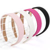 Picture of Headbands for Women Non Slip Trendy Valentine's Day Headbands for Women's Hair 1 inch Wide Cute Headbands for Girls, Pink Head Bands Elastic Hair Bands for Women's Hair Fashion Women Hair Accessories