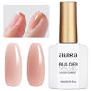 Picture of AILLSA Builder Gel for Nails 7 In 1 Nude Hard Gel Nail Polish for Nail Thickening Natural Color Strengthener Gel Nail Polish Light Neutral U V Gel for French Manicure Base Coat Needed 0.51 Oz GD80