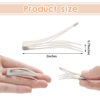 Picture of Chinco 24 Pieces Double Grip Hair Clips Metal Snap Hair Clips Women Hair Barrettes for Hair Making, Salon Supplies (Beige, 2 Inch)