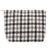 Picture of PAZIMIIK Makeup Bags for Purse Zipper Cosmetic Pouch Large Travel Canvas Make Up Organizer Tool Pouch for Women and Girls,Plaid Black