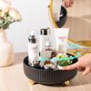 Picture of Anyoifax Makeup Perfume Organizer Tray 360 Degree Rotating Lazy Susan Skincare Lotion Organizer Spinning Cosmetics Storage for Dresser, Vanity, Bathroom Countertop, Small Black