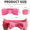 Picture of WSYUB Spa Headband and Wrist Bands for Makeup & Face Wash, 1 Set, Watermelon red