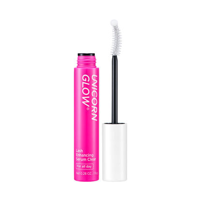 Picture of UNICORN GLOW Lash Enhancing Serum CLEAR (For Day & Night) - Advanced Eyelash Growth Serum Enhancer Long Thick Eyelash serum, for fuller longer thicker lash Cruelty free lash serum lash growth serum lash serum for eyelash growth