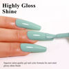 Picture of Imtiti Green Gel Nail Polish, 0.5 Fl Oz Sage Green Gel Polish Soak Off LED UV Nail Gel Polish Spring Summer Gel Nail Polish DIY Nail Art Starter Manicure Salon Gel Nail Kit