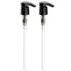 Picture of Bar5F Universal Pumps for Shampoo, Conditioner, Lotion, Body Wash, Fits 1" Inch Bottle Necks, 1 Liter 33.8-Ounce Bottles (Black)