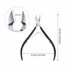 Picture of Mudder 3 Packs Cuticle Nippers Cuticle Cutter Stainless Steel Professional Nail Cuticle Trimmer Pointed Blade Cuticle Remover Scissors Pedicure Manicure Tool for Fingernails and Toenails (Black)