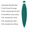 Picture of Gozill Jade Green Braiding Hair Pre stretched Kanekalon Prestretched Braiding Hair Micro ez braid Hypoallergenic Kid Braiding Hair Knotless Synthetic