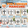Picture of 100 Pcs Cross Nail Charms and Gems - Nail Cross Charms for Nails Design Silver Nail Charms Y2k Nail Gems for Nails 3d Nail Charms Bulk Nail Jewels - Nail Art Charms Nails With Charms Cross Nail Charm