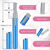 Picture of Chumia 2 Pcs Electric Eyebrow Trimmer Women Precision Face Razors Mini Shaver with Comb Christmas Women Gift Battery Operated Personal Epilator for Face Neck Fuzz Lips Leg(Red, Blue)
