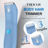 Picture of VIKICON Bikini Trimmer for Women, Pubic Hair Trimmer Women, Electric Hair Trimmer Razors for Legs Body Hair Manscaping, Wet/Dry Cordless Groomer w/Light, Safe Ceramic Blade, No Nicks, Gift for Women