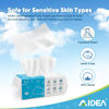 Picture of AlDEA Face Towels Disposable-600Ct, Clean Facial Towels, Face Towelettes for Sensitive Skin, Clean Facial Wipes for Makeup Removing, Facial Cleansing, Travel, Dry Wipes Face Cloths